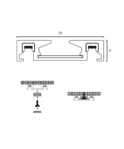Sun Light ΜΑΓΝΗΤΙΚΗ ΡΑΓΑ-48V-ΜΑΥΡΟ ΧΡΩΜΑ-ARION-100SR
