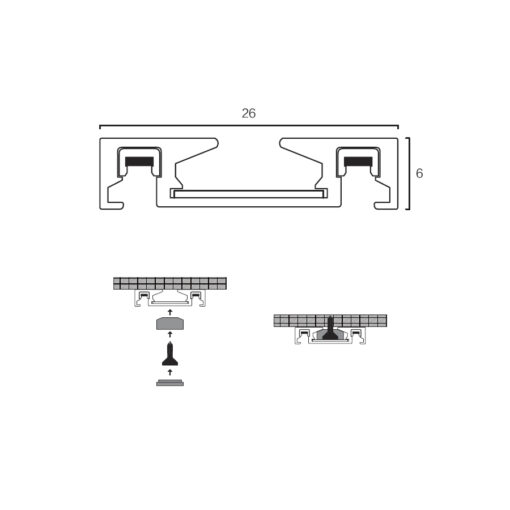 Sun Light ΜΑΓΝΗΤΙΚΗ ΡΑΓΑ-48V-ΜΑΥΡΟ ΧΡΩΜΑ-ARION-300SR