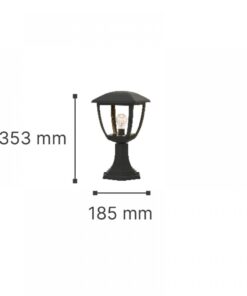 it-Lighting Avalanche 1xE27 Outdoor Stand Light Black D:35.3cmx18.5cm (80400214)