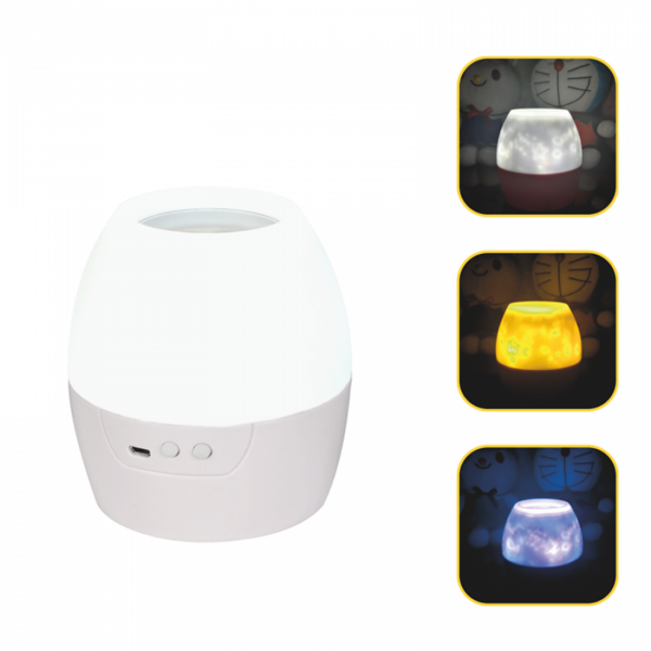 2 IN 1 8W LED NIGHT LIGHT & PROJECTOR WITH 4 PATTERNS AND 1M USB CABLE OR 3XAA ACA - BALLOON