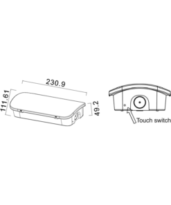 Φωτιστικό Ασφαλείας Επίτοιχο LED Συνεχούς & Μη IP65 4.5W 6000K με Κουμπί Δοκιμής 3Η ACA – BEN160