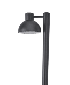 Φωτιστικό Δαπέδου 1xE27 Κολωνάκι Κήπου 1m Ατσάλι Μαύρο IP44 ACA – BERO1POBK