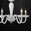 ACA DECOR  – Κρεμαστό Φωτιστικό 5ΧΕ14 Λευκό Κρύσταλλο + Χρώμιο Μέταλλο Φ69ΧΗ168cm
