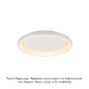 ΟΡΟΦΗΣ Φ/Σ LED 36W DIMMER CCT 3470LM ΛΕΥΚΟ ΜΕΤΑΛΛΙΚΟ D41XH8,5CM DIANA ACA – BR71LEDC41WHCCTD