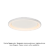 ΟΡΟΦΗΣ Φ/Σ LED 45W DIMMER CCT 3600LM ΛΕΥΚΟ ΜΕΤΑΛΛΙΚΟ D61XH8,5CM DIANA ACA – BR71LEDC61WHCCTD