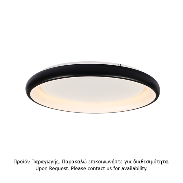 ΟΡΟΦΗΣ Φ/Σ LED 73W DIMMER CCT 5250LM ΜΑΥΡΟ ΜΕΤΑΛΛΙΚΟ D81XH8,5CM DIANA ACA – BR71LEDC81BKCCTD