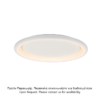 ΟΡΟΦΗΣ Φ/Σ LED 73W DIMMER CCT 5250LM ΛΕΥΚΟ ΜΕΤΑΛΛΙΚΟ D81XH8,5CM DIANA ACA – BR71LEDC81WHCCTD