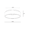 ΟΡΟΦΗΣ Φ/Σ LED 73W CCT 5450LM ΛΕΥΚΟ ΜΕΤΑΛΛΙΚΟ D78XH14CM APOLLO ACA – BR81LEDC78WHCCT