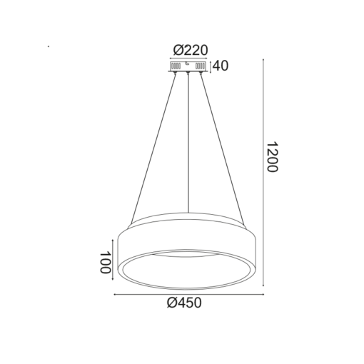 ΚΡΕΜΑΣΤΟ Φ/Σ LED 36W CCT 3670LM ΛΕΥΚΟ ΜΕΤΑΛΛΙΚΟ D45XH120CM APOLLO ACA – BR81LEDP45WHCCT