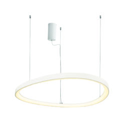 ΚΡΕΜΑΣΤΟ ΦΩΤΙΣΤΙΚΟ LED 74W 3000K 6500LM HARMONY ΛΕΥΚΟ ΑΛΟΥΜΙΝΙΟ IP20 D80XH120CM ACA – BR97LEDP80WH