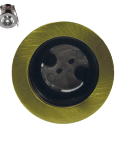 Βάση Σποτ G4 Χωνευτή Στρογγυλή Χρυσό Μάτ ACA – BS3153NGM