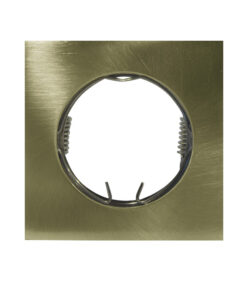 Τετράγωνο Χωνευτό Σποτ Αλουμινίου GU10 MR16 Μπρονζε ACA – BS3159GABMR16