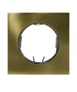 Τετράγωνο Χωνευτό Σποτ Αλουμινίου GU10 MR16 Χρυσό Ματ ACA – BS3159GMMR16