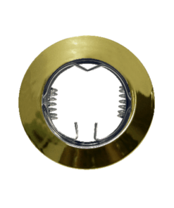 Βάση Σποτ MR11 Χωνευτή Στρογγυλή Σταθερή Χρυσό Αλουμίνιο ACA – BS3161G