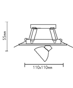 ΣΠΟΤ Νο3234 ΧΩΝΕΥΤΟ MR16 ΝΙΚΕΛ ΜΑΤ ACA – BS3234FNM