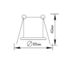 Βάση Σπότ Αδιάβροχη IP45 Νίκελ Ματ 1xGU10 MR16 ACA – BS3404NM