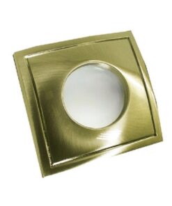 Βάση Σποτ GU10 – MR16 Χωνευτή Τετράγωνη Σταθερή Αδιάβροχη IP45 Μπρονζέ ACA – BS3406GAB