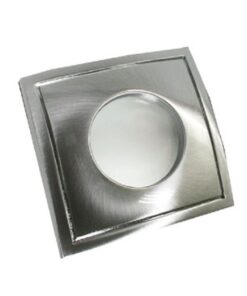 Βάση Σποτ GU10 – MR16 Χωνευτή Τετράγωνη Σταθερή Αδιάβροχη IP45 Νίκελ Ματ ACA – BS3406NM