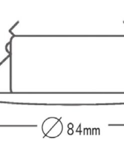 Βάση Σποτ GU10 – MR16 Χωνευτή Στρογγυλή Σταθερή Αδιάβροχη IP45 Χρυσό Ματ ACA – BS3407GM