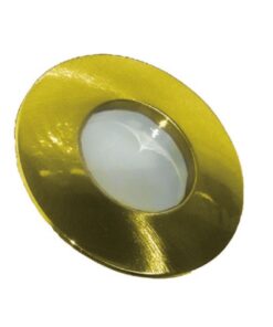 Βάση Σποτ GU10 – MR16 Χωνευτή Στρογγυλή Σταθερή Αδιάβροχη IP45 Χρυσό Ματ ACA – BS3407GM