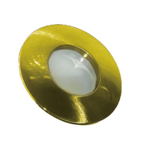 Βάση Σποτ GU10 – MR16 Χωνευτή Στρογγυλή Σταθερή Αδιάβροχη IP45 Χρυσό Ματ ACA – BS3407GM