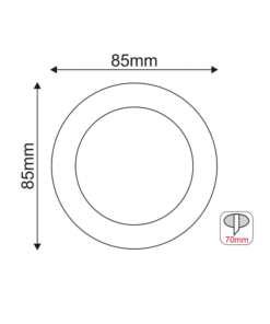 Βάση Σποτ GU10 – MR16 Χωνευτή Στρογγυλή Αδιάβροχη Λευκή IP45 ACA – BS34GUCRW