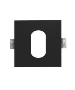 Βάση Σποτ GU10 – MR16 Χωνευτή Τετράγωνη Μαύρη ACA – GLGUQ1W