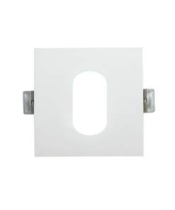 Βάση Σποτ GU10 – MR16 Χωνευτή Τετράγωνη Οβάλ Λευκό ACA-BS617W