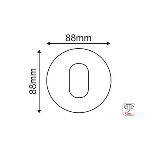 Βάση Σποτ GU10 – MR16 Χωνευτή Στρογγυλή Μαύρο ACA-BS618B
