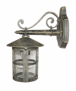 Επιτοίχιο Φωτιστικό 1xΕ27 Φανάρι Αλουμινίου Παραδοσιακό Απόχρωση Σκουριά IP45 ACA – BT5721