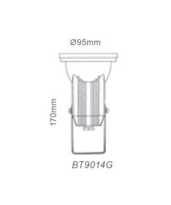Φωτιστικό Σποτ Τοίχου/Καρφί Κήπου Γκρι 1xGU10 Αλουμινίου ACA – BT9014G
