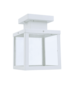 Φωτιστικό Οροφής 1xE27 Λευκό Ατσάλι 16x16x22cm IP44 ACA – CELIA1CWH