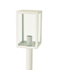 Φωτιστικό Δαπέδου 1xE27 Κολωνάκι Κήπου 1m Λευκό Ατσάλι IP44 ACA – CELIA1POWH