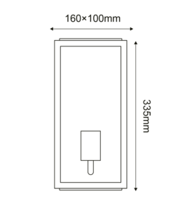 Φωτιστικό Τοίχου Απλίκα 1xE27 Γκρι Ατσάλι 16x10x35.5cm IP44 ACA – CELIA1WG