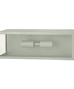 Φωτιστικό Τοίχου Απλίκα 2xE27 Γκρι Ατσάλι 16x10x45cm IP44 ACA – CELIA2WG