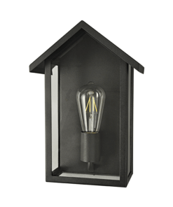 Φωτιστικό Τοίχου Απλίκα 1xE27 Μαύρο Ατσάλι 12×32.5cm IP44 ACA – CELIAH1WBK