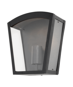 Φωτιστικό Τοίχου Απλίκα 1xE27 Μαύρο Ατσάλι 22x24cm IP44 ACA – CELIAV1WBK