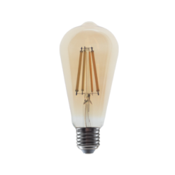 LED Λάμπα E27 Filament Edison ST64 Amber 10W Diolamp 360° 1160lm 2700K – CONDI10WWAM