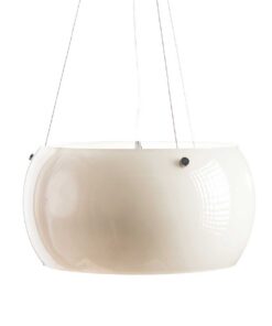 Κρεμαστό Φωτιστικό Οροφής 3xE27 Ø400 Γυαλί Λευκό ACA DECOR – CX1009P40WH