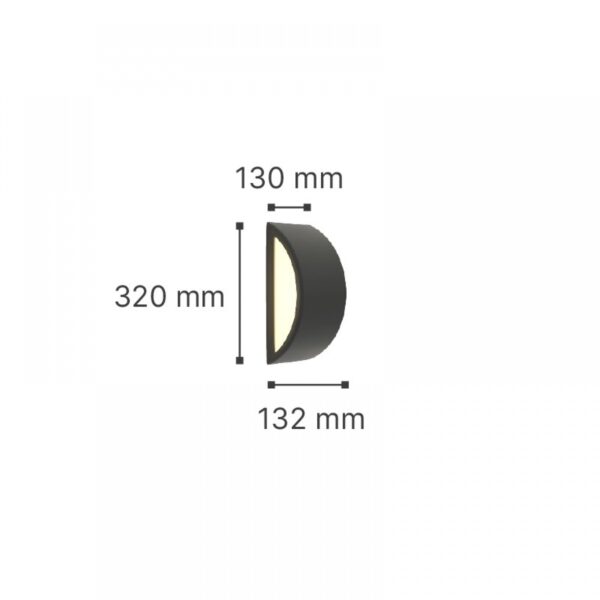 it-Lighting Clear 1xE27 Outdoor Up-Down Wall Lamp White D:32cmx13cm (80202724)