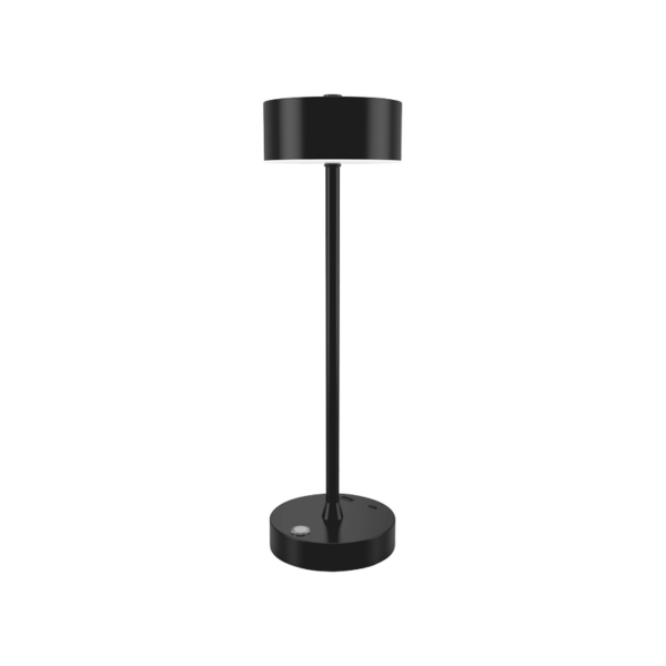 it-Lighting Crater Rechargeable LED 2W 3CCT Touch Table Lamp Black D:38cmx11cm (80100110)