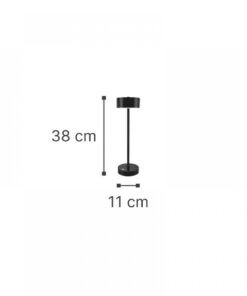 it-Lighting Crater Rechargeable LED 2W 3CCT Touch Table Lamp White D:38cmx11cm (80100120)