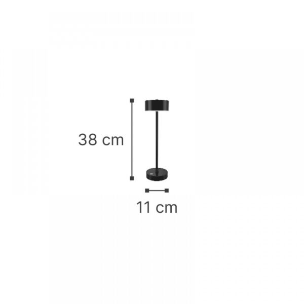 it-Lighting Crater Rechargeable LED 2W 3CCT Touch Table Lamp White D:38cmx11cm (80100120)