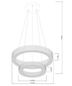 Sun Light ΠΟΛΥΦΩΤΟ-ΚΡΕΜΑΣΤΟ ΦΩΤΙΣΤΙΚΟ LED  CILA-600+400