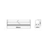 LED T5 Φωτιστικό Πάγκου/Κουζίνας με Διακόπτη 9W 60cm 3000K 900lm 230V  ACA – DAPO930