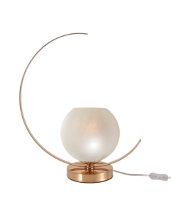 ACA DECOR – Επιτραπέζιο Φωτιστικό1ΧΕ27 Μεταλλικό Χρυσό + Περλέ Γυαλί Φ35ΧH37.5C