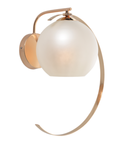 ACA DECOR – Επίτοιχο Φωτιστικό 1ΧΕ27 Μεταλλικό Χρυσό + Περλέ Γυαλί 35ΧH37cm