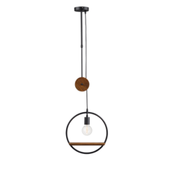 ACA DECOR – Κρεμαστό Φωτιστικό 1ΧΕ27 Μεταλλικός Κρίκος Φ35