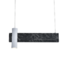 ACA DECOR  κρεμαστό φωτιστικό οροφής led 1xGU10 120cm 12W LED 3000k  960lm σε μαύρο μάρμαρο , DCR21LEDP60B