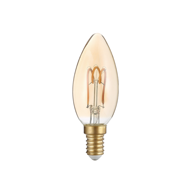 LED Λάμπα Filament Amber E14 3W 2700K 300° 200lm DIOLAMP - DECO3SWWAM